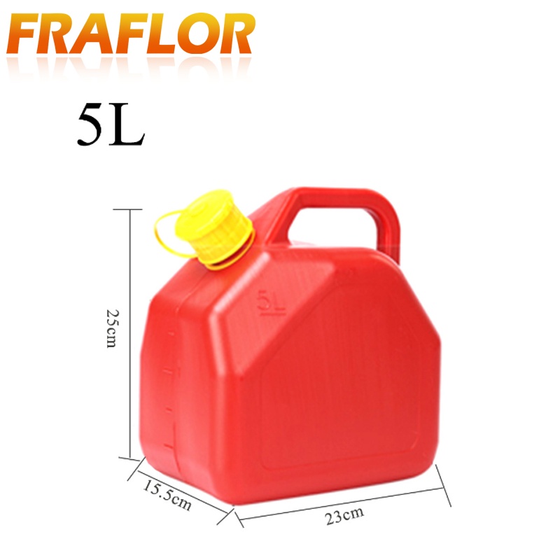 5L Portable Jerry Can Gas Fuel Tank Plastic Petrol Car Gokart Spare