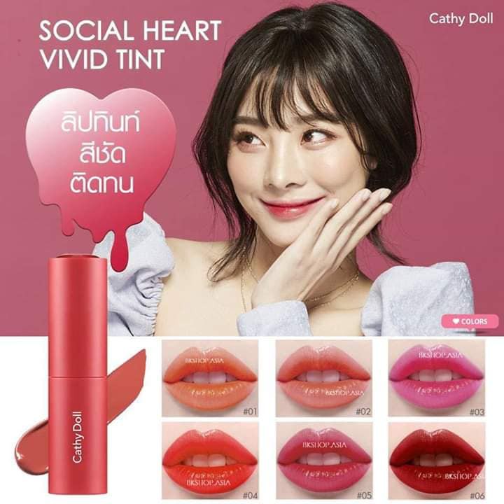 Cathy Doll Social Heart Vivid Tint Soft Lip Tint | Shopee Malaysia