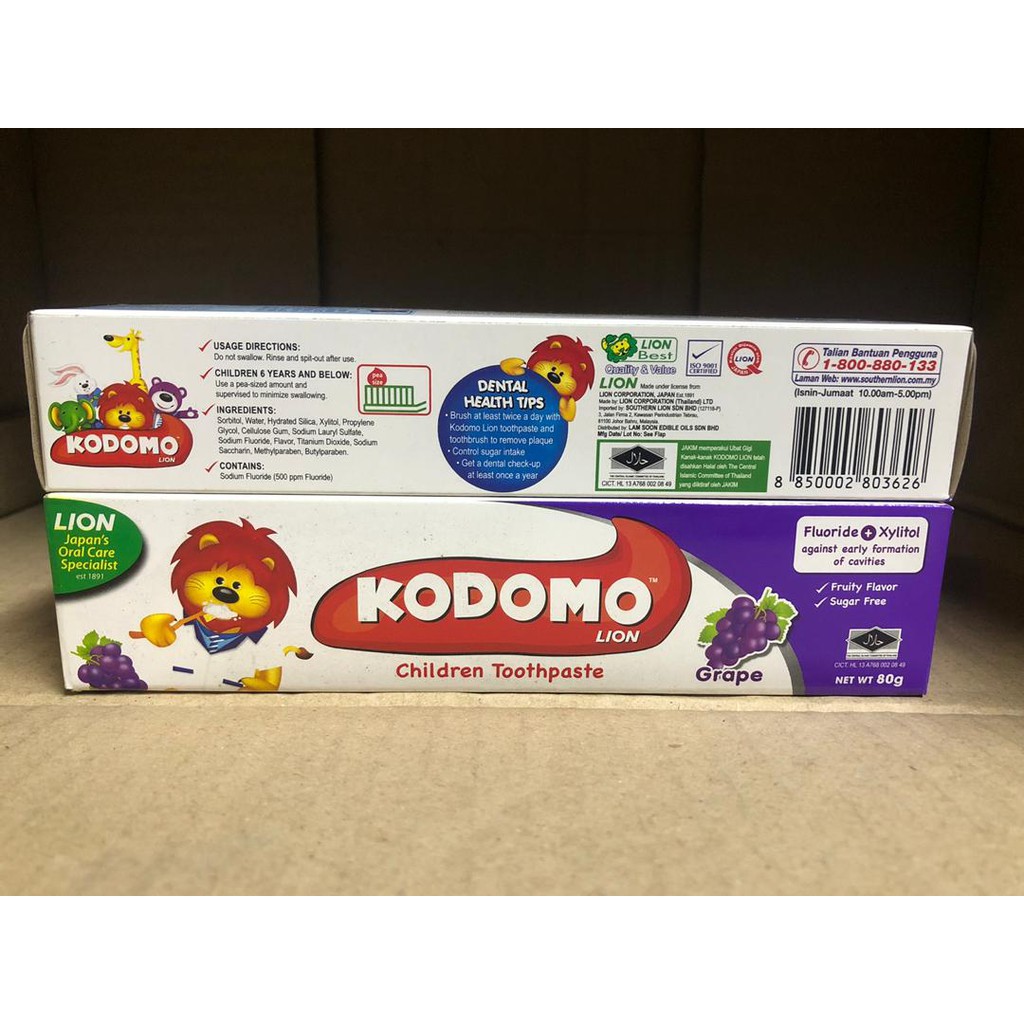 Kodomo toothpaste clearance ingredients