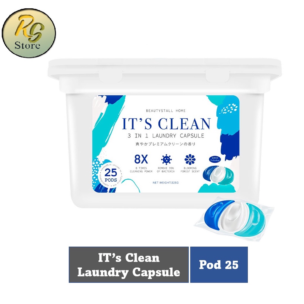 IT'S CLEAN Laundry Capsule AntiBacteria Condensed Detergent Liquid
