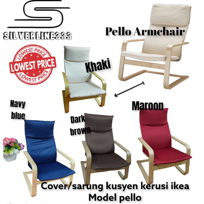 Ready Stock Pello Armchair Cover Holmby Natural Ikea Shopee Malaysia