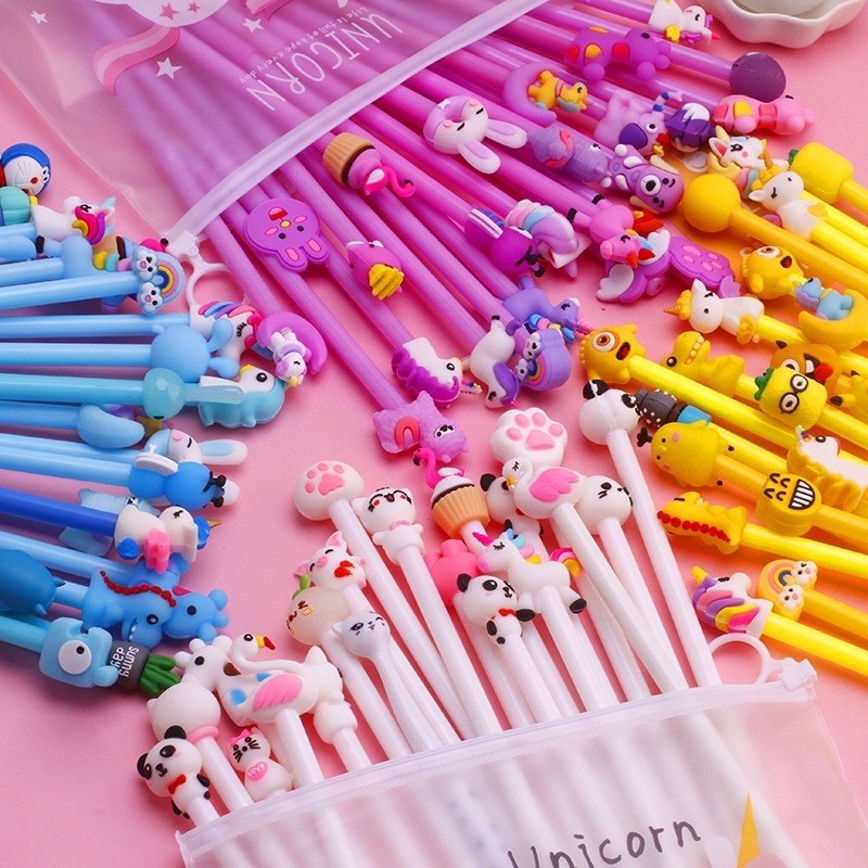 READY STOCK 10/20pcs cute unicorn pen set | Shopee Malaysia