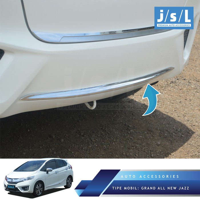 Grand All New Jazz GK5 JSL List Rear Bumper Rear Bumper Trim Chrome ...
