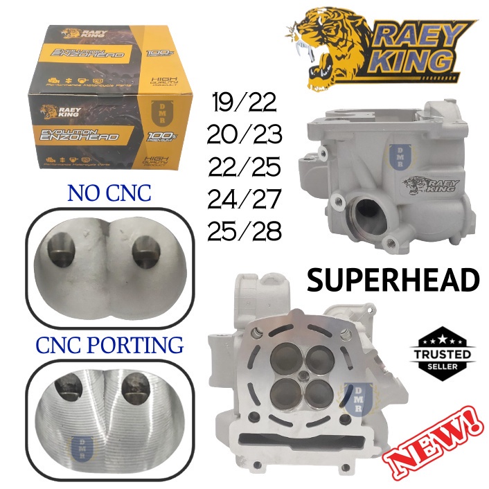 LC135 LC Y15 Y15ZR RAEY KING Racing SuperHead CNC Porting Racing Head ...