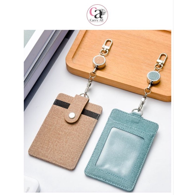 Fabric Design Cardholder Badge Holder ID card/Touch 'n Go card holder ...