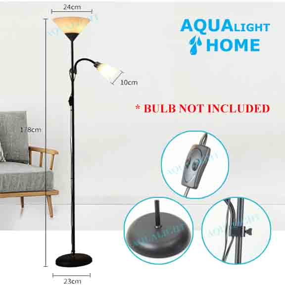 IKEA Double-head Adjustable Stand Floor Lamp Multipurpose Floor