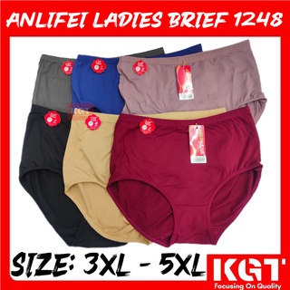 Malaysia Ready stock️] S0035 ANLIFEI 1248 panty Plus size 3XL~5XL ladies  panties female women underwear big size selua
