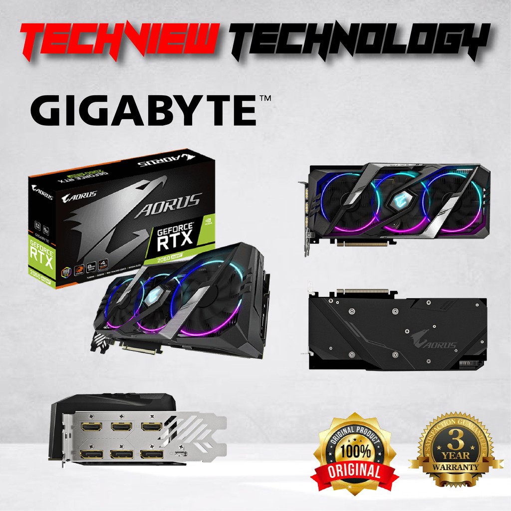 Gigabyte Aorus Geforce® Rtx 2060 Super 8g Gddr6 Graphic Card Shopee Malaysia 7202