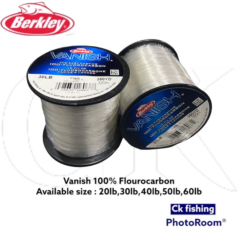 Berkley Vanish 100 20m Fluorocarbon Casting & Jigging Fishing Line