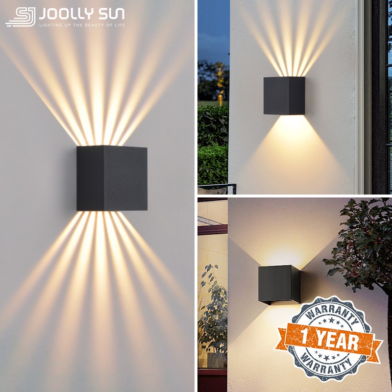 Outdoor Wall Light Solar Waterproof Wall Lamp LED Lampu Dinding Modern ...