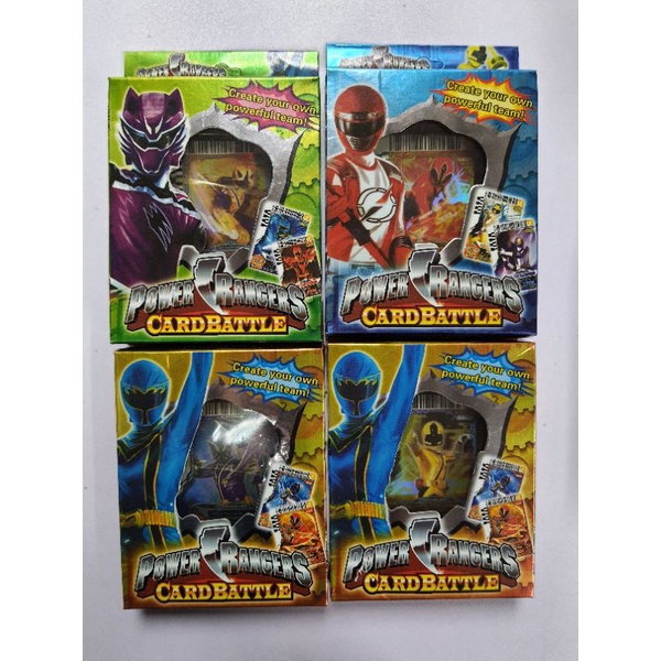 POWER RAMGERS CARD BATTLE (BOX RANDOM) | Shopee Malaysia