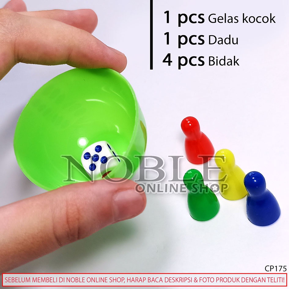 HIJAU Green Whisk Glass Dice Set Complements Board Game Toys Monopoly ...
