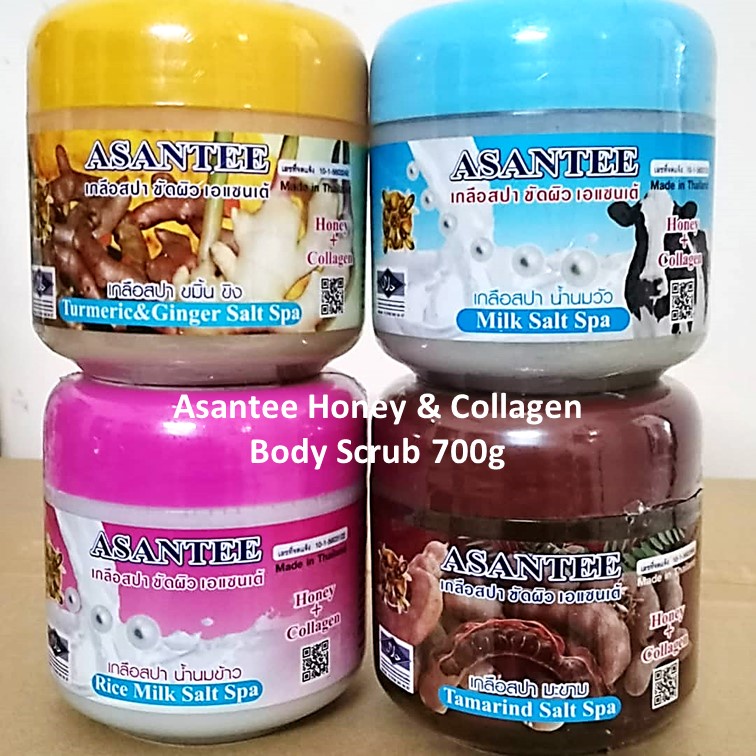 Thailand Popular Body Scrub Spa Salt ASANTEE 700g Shopee Malaysia