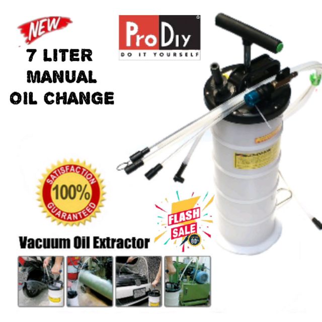 Oil EXTRACTOR pump Manual & Pneumatic Fluid Engine Oil Extractor 6.5 Liter