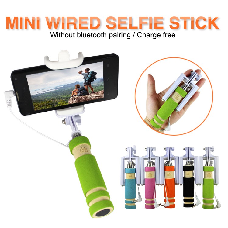 Selfie Stick Monopod (Wired) Shopee Malaysia