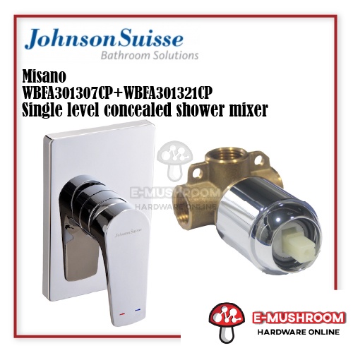 Johnson Suisse Misano Concealed Shower Mixer - WBFA301307CP ...