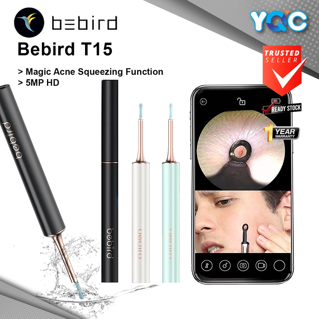 Buy the Bebird Smart Ear Wax Removal T15 Black 5MP Camera & 6 Axis