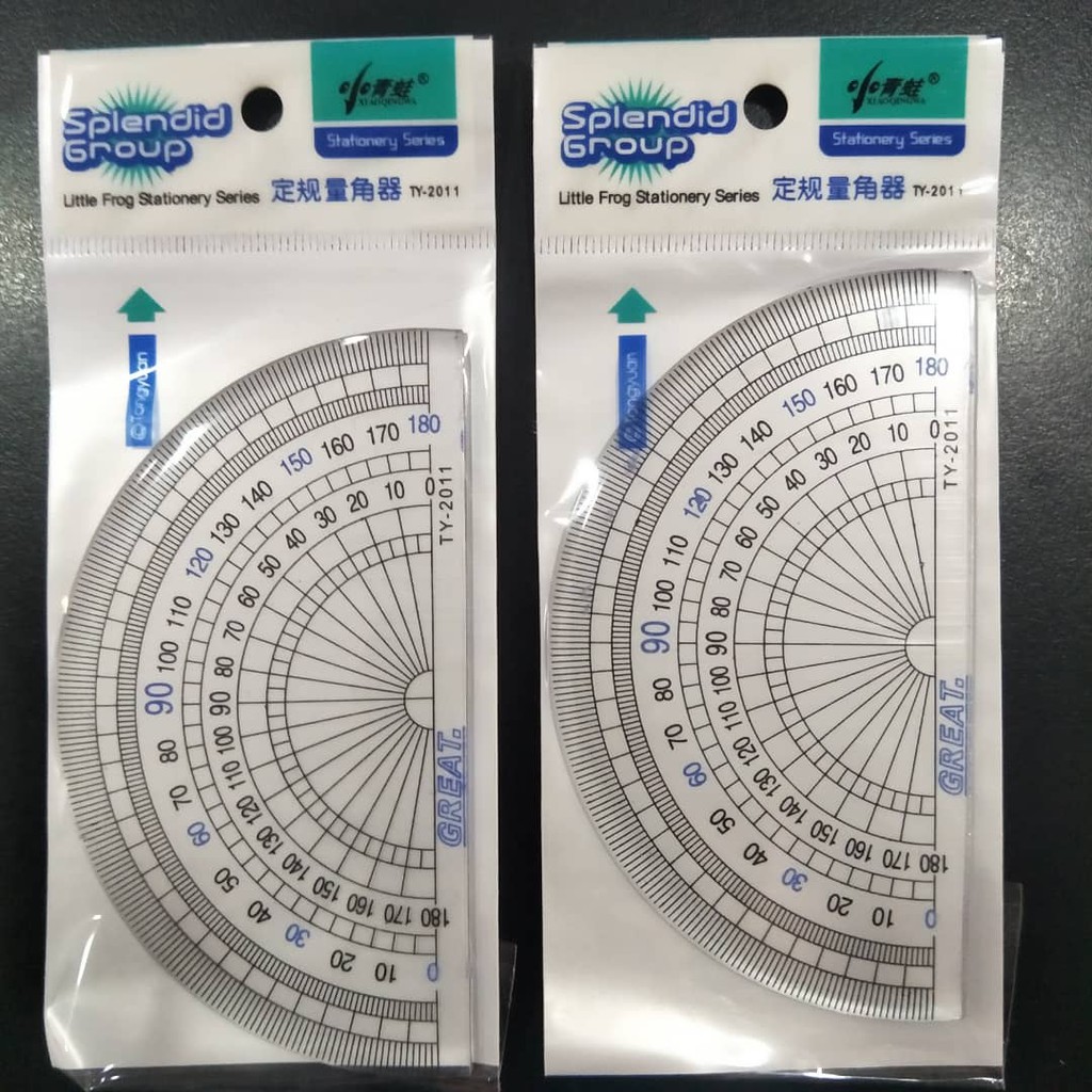 180 Protractor Ruler / Half Round Ruler / Angle Measuring Tool ...