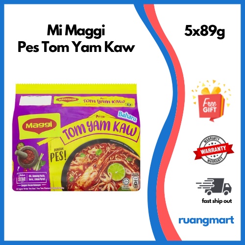 Maggi Pes Tom Yam Kaw Tom Yum Flavoured Instant Noodles X G