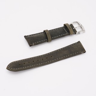 HIRSCH 20mm Applicable Army Green Leather Strap | Shopee Malaysia