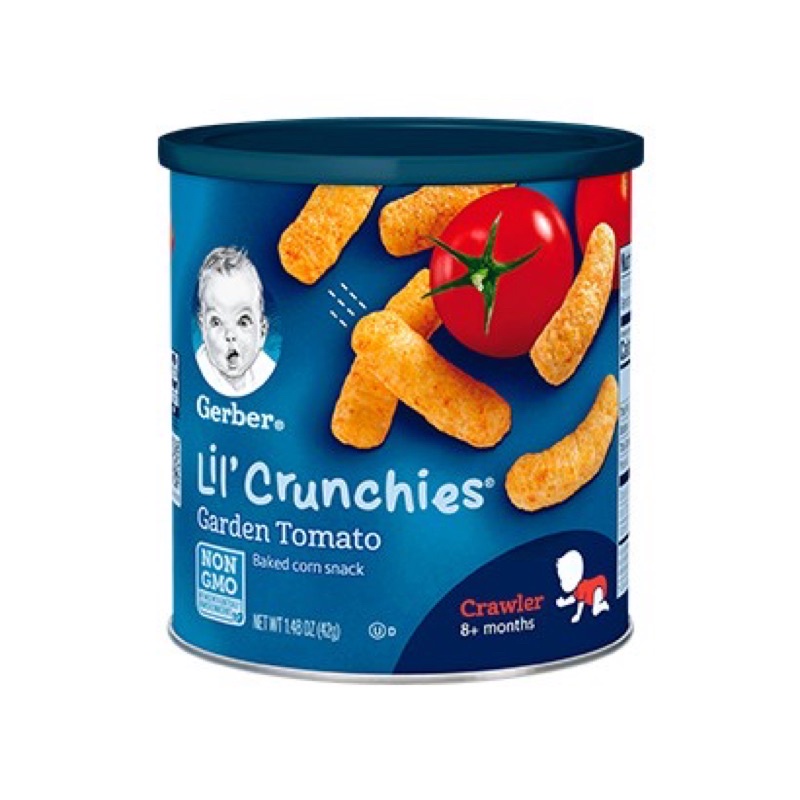 Gerber LiL Crunchies 42g ( 8m+ ) - Garden Tomato, Mild Cheddar (Exp ...