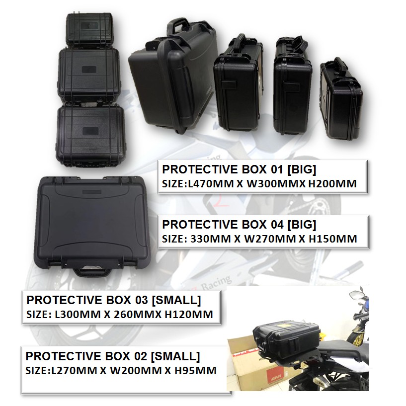 PROFORMANCE Safety Top Box Motorcycle Kotak Motosikal Waterproof Case ...