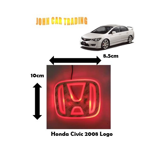 Honda Civic 20062011 2D Rear Logo With LED Light Civic FD 2D Car LED