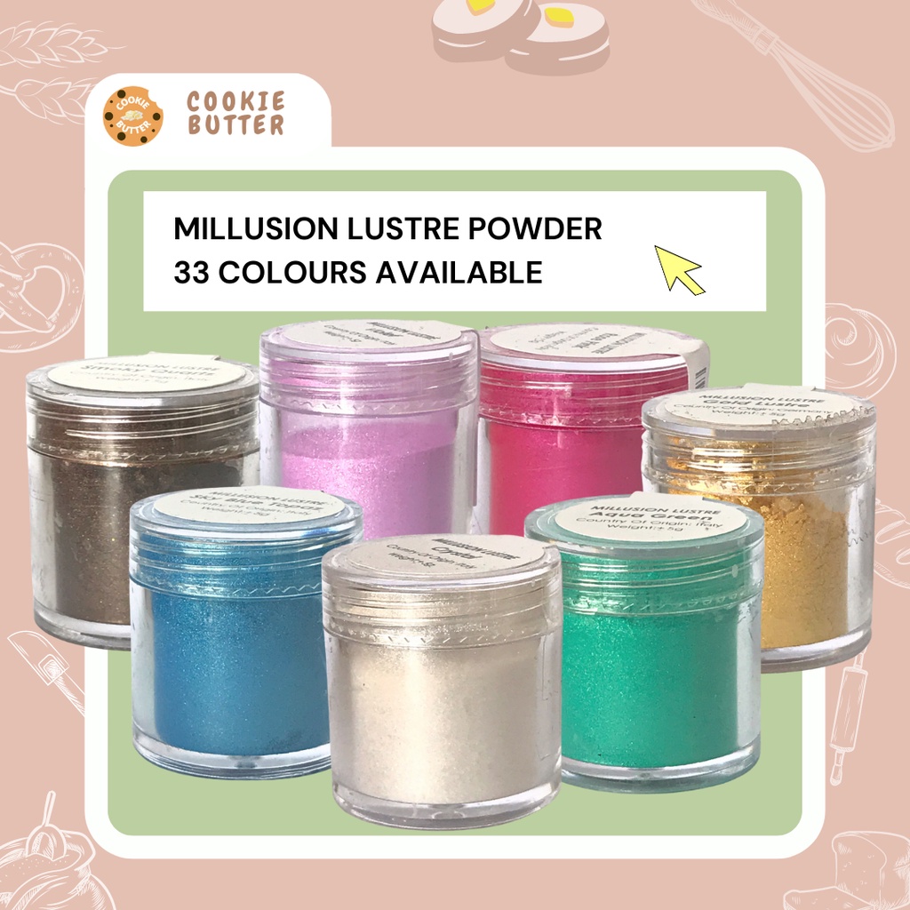 Millusion Lustre Powder/ Cake Decorations/ Dusting Shimmer/ Shine