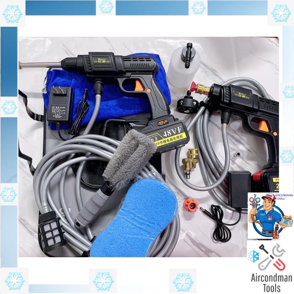 Portable Battery Water Jet Cordless Car Wash aircond service High