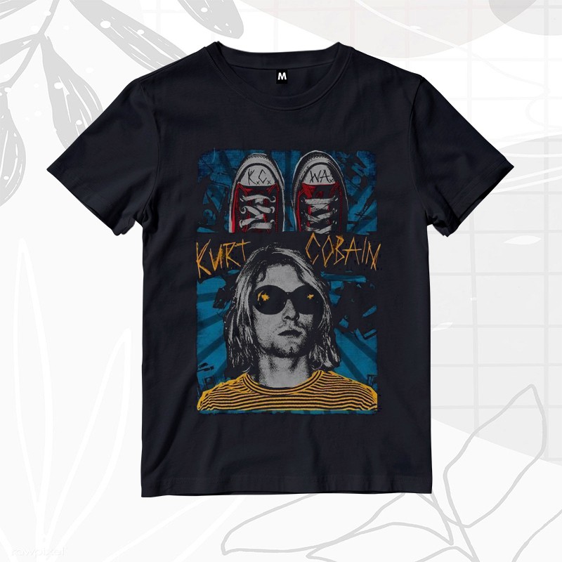 Nirvana Kurt Cobain Nirvana Band Shirt Shopee Malaysia