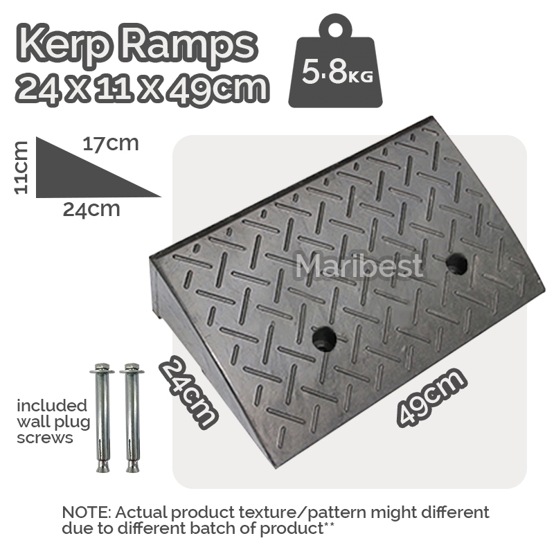 [VARIABLE SAIZ] HEAVY DUTY RUBBER ROAD CURB RAMP KERB CAR MOTORCYCLE ...