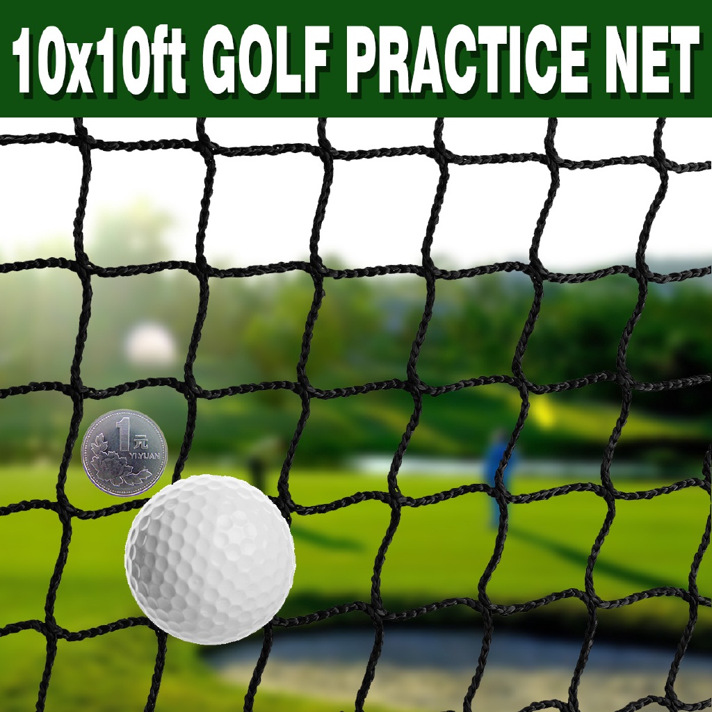 Golf Practice Net Heavy Duty Impact Netting 3m X 3m Rope Border on All