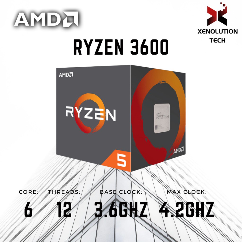Best budget processor amd ryzen 3600 am4 maxclock 4 2ghz shopee malaysia