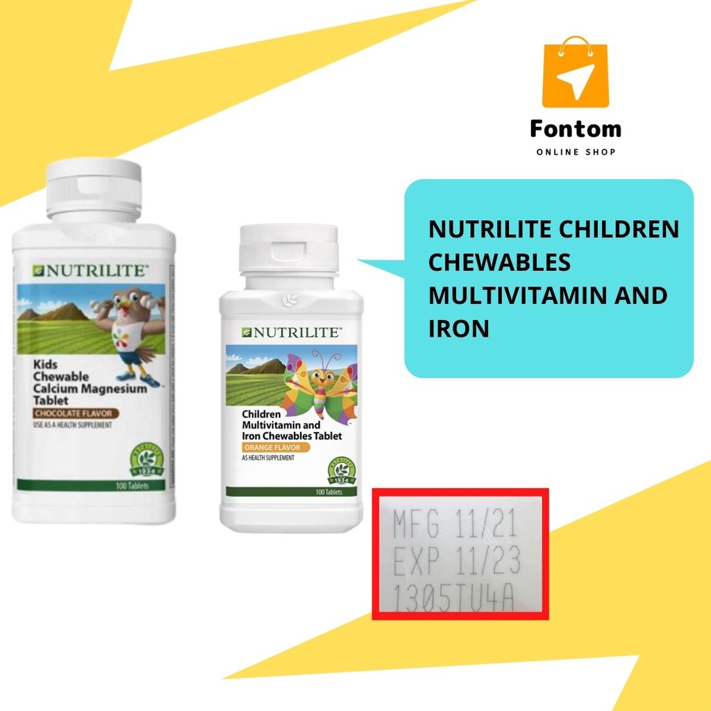 Nutrilite Children Multivitamin And Iron Chewables Tablet 100 Tab