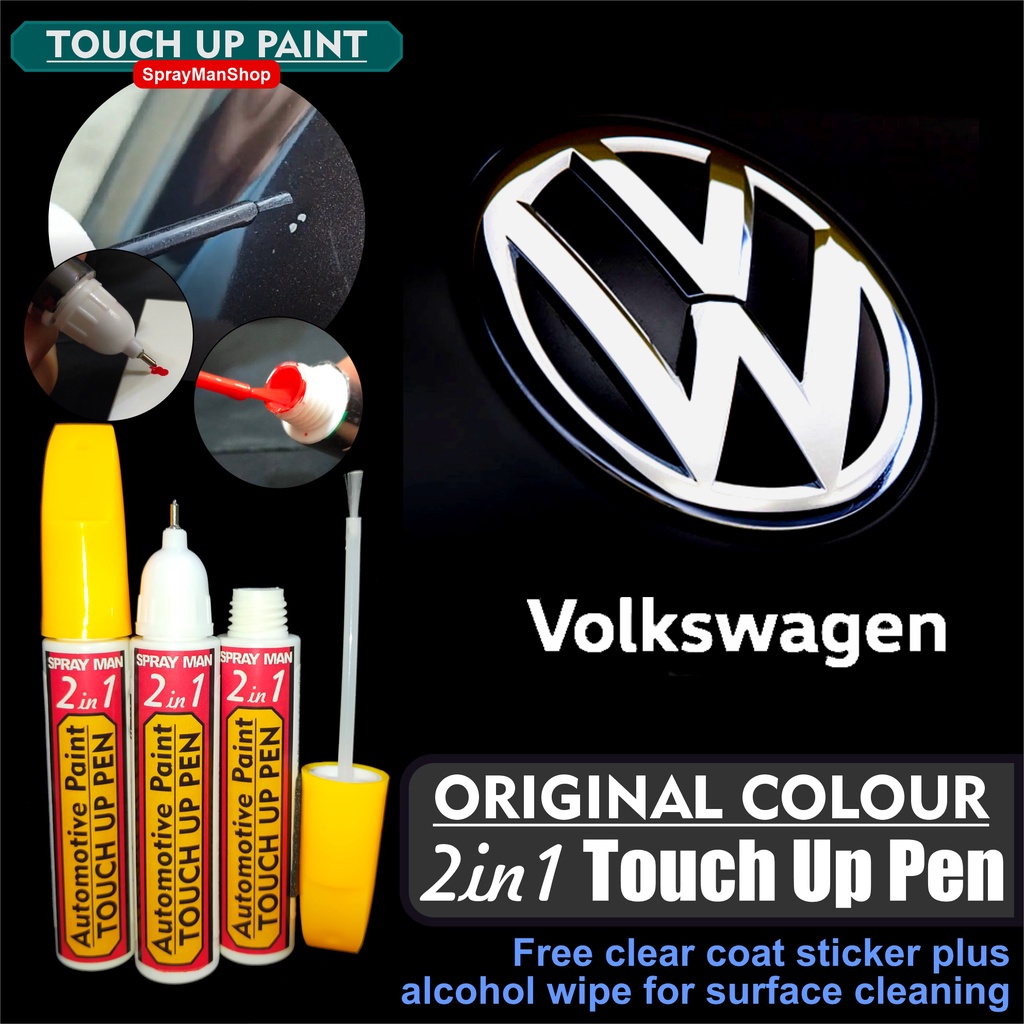 Volkswagen Touch Up Pen Original Factory Colour 2in1 (17ml) Pen And