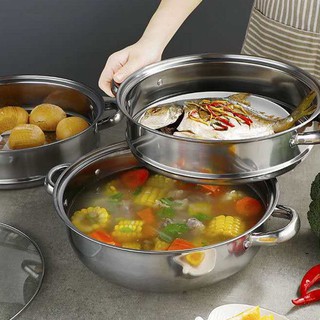 Thick Steamboat Steamer Pot Cookware Steam Pot Food Grade Stainless ...