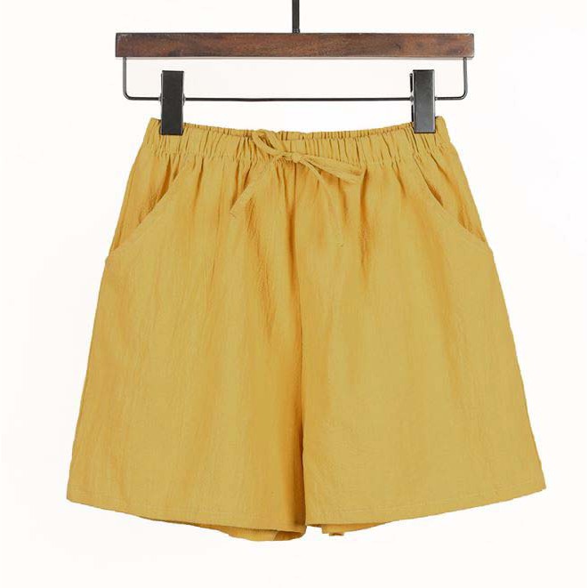 MIKAZE -VIXER Stock Cotton And Linen Shorts Summer | Shopee Malaysia
