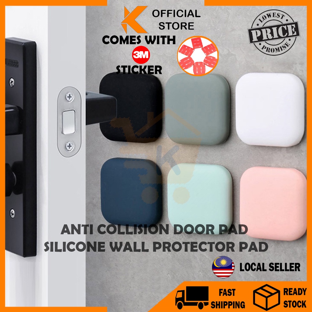 【KHome】Anti Collision Silicone Door Pad Self Adhesive Door Knob Door