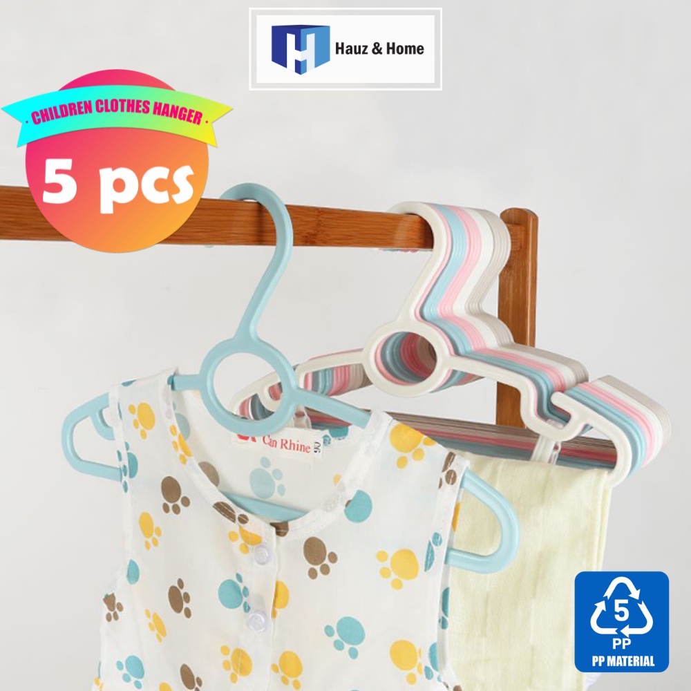 5pcs Blue Children Clothes Hangers, Baby Infant Kids Special Hangers,  Clothes Drying Racks