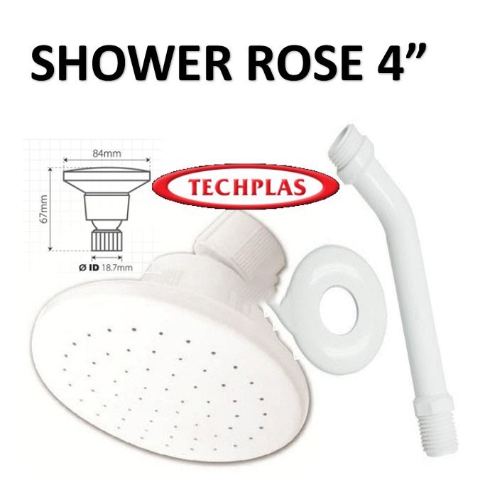 Pvc shower clearance head