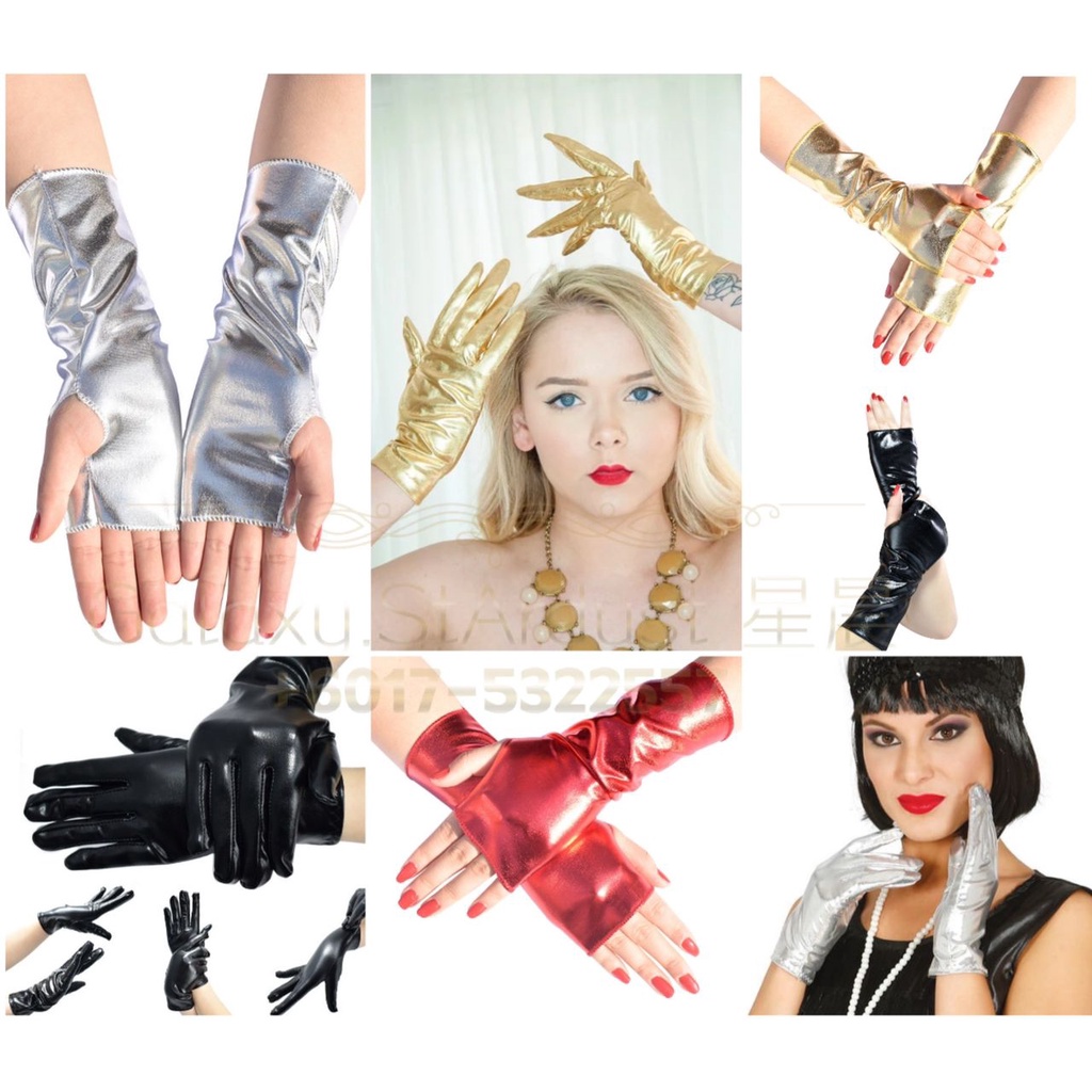 Women Short Fishnets Gloves Sexy Fingerless Gothic Punk Party