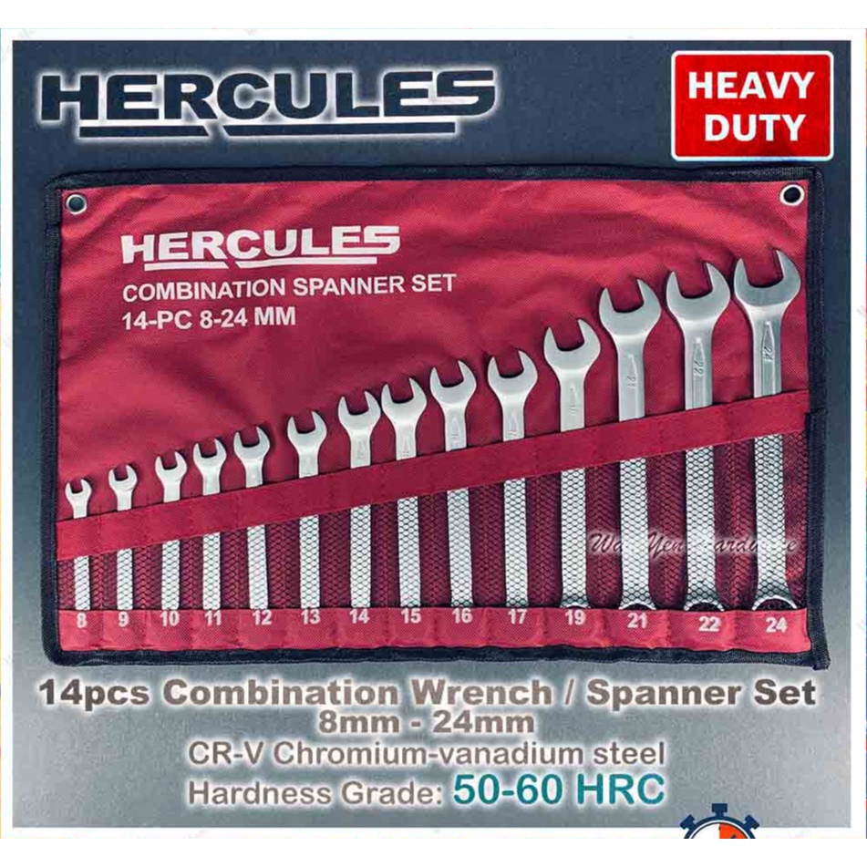 14pcs Combination Spanner Set Spanar Set Rachet Wrench Spanner Wrench Spana Set Spana 1 Set Combination Wrench HERCULES Shopee Malaysia