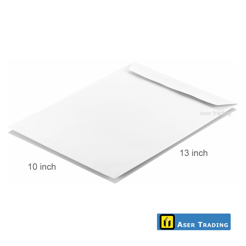 WHITE ENVELOPE 10" X 13" (250pcs) Shopee Malaysia