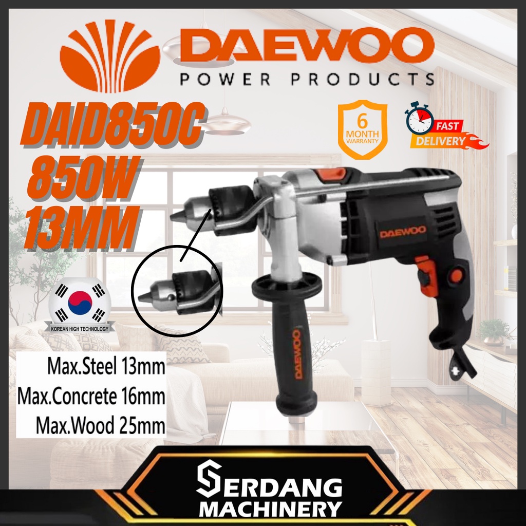 DAEWOO DAID850C 13MM Impact Drill 850W , Speed Control ( Brand From ...