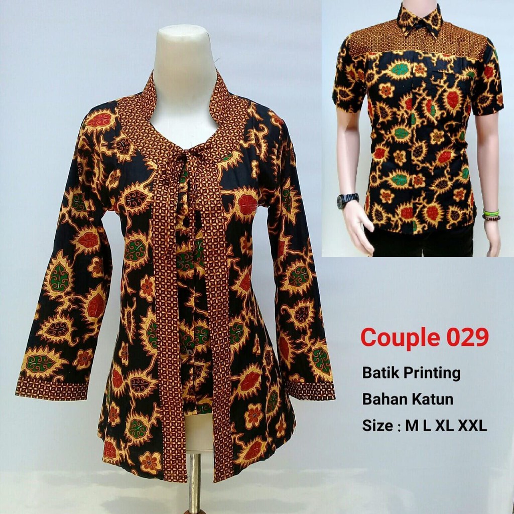 Batik Couple Original Pekalongan Sarimbit Batik Salak Color Motif ...