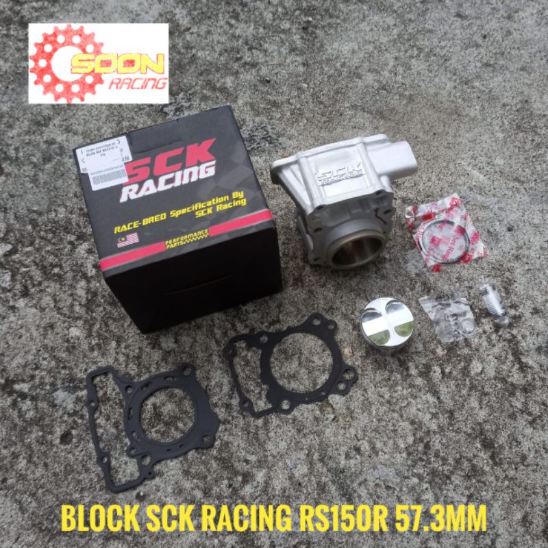 SCK RACING RS RSX 57.3MM BLOCK RACING CERAMIC PISTON FORGED HONDA ...