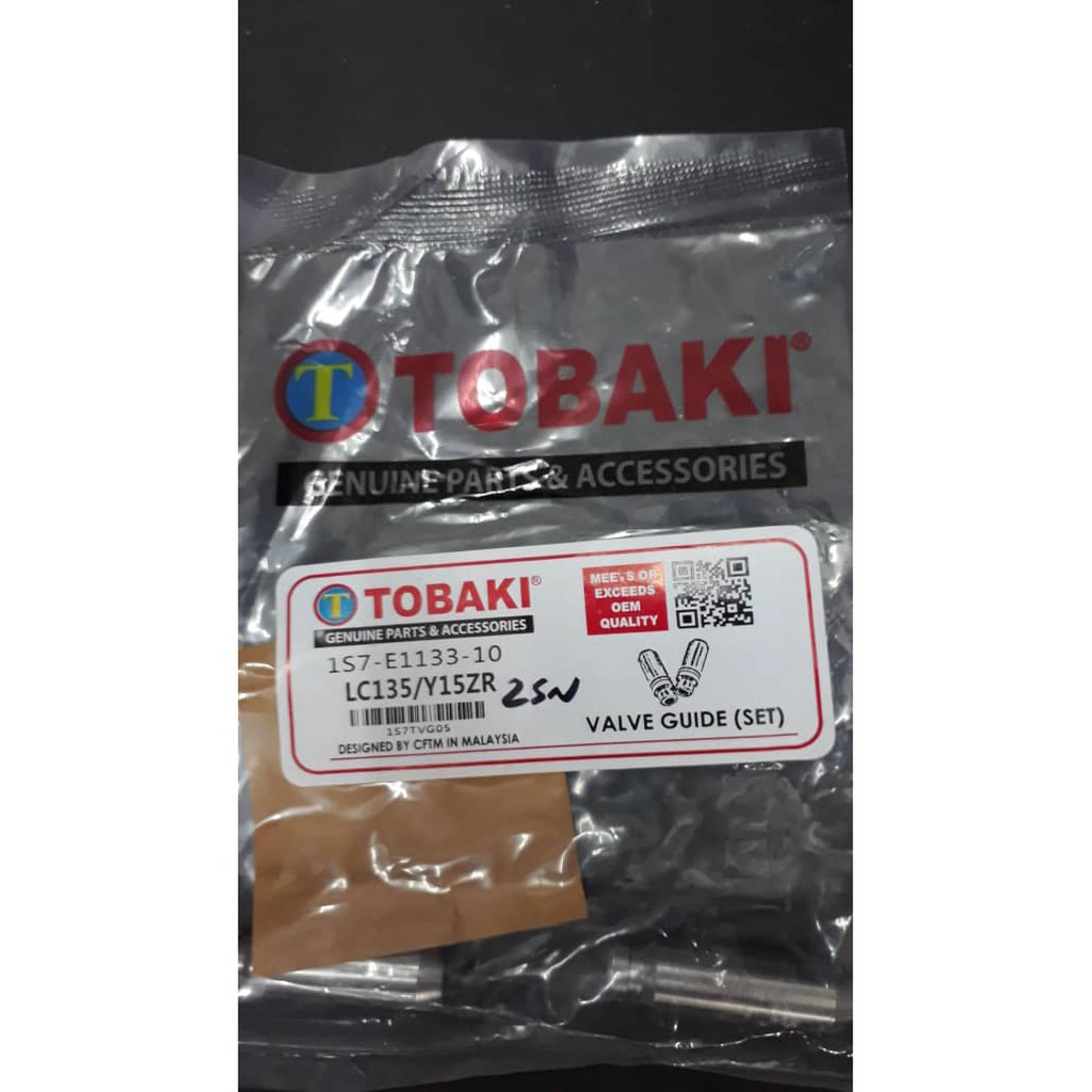 TOBAKI VALVE BUSH GUIDE LC135 / Y150Z /FZ150 / EGO/ NOUVO (2 PCS