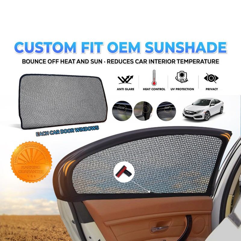 Custom Fit OEM Sunshades/ Sun shades Honda Civic 2016 FC (4PCS ...