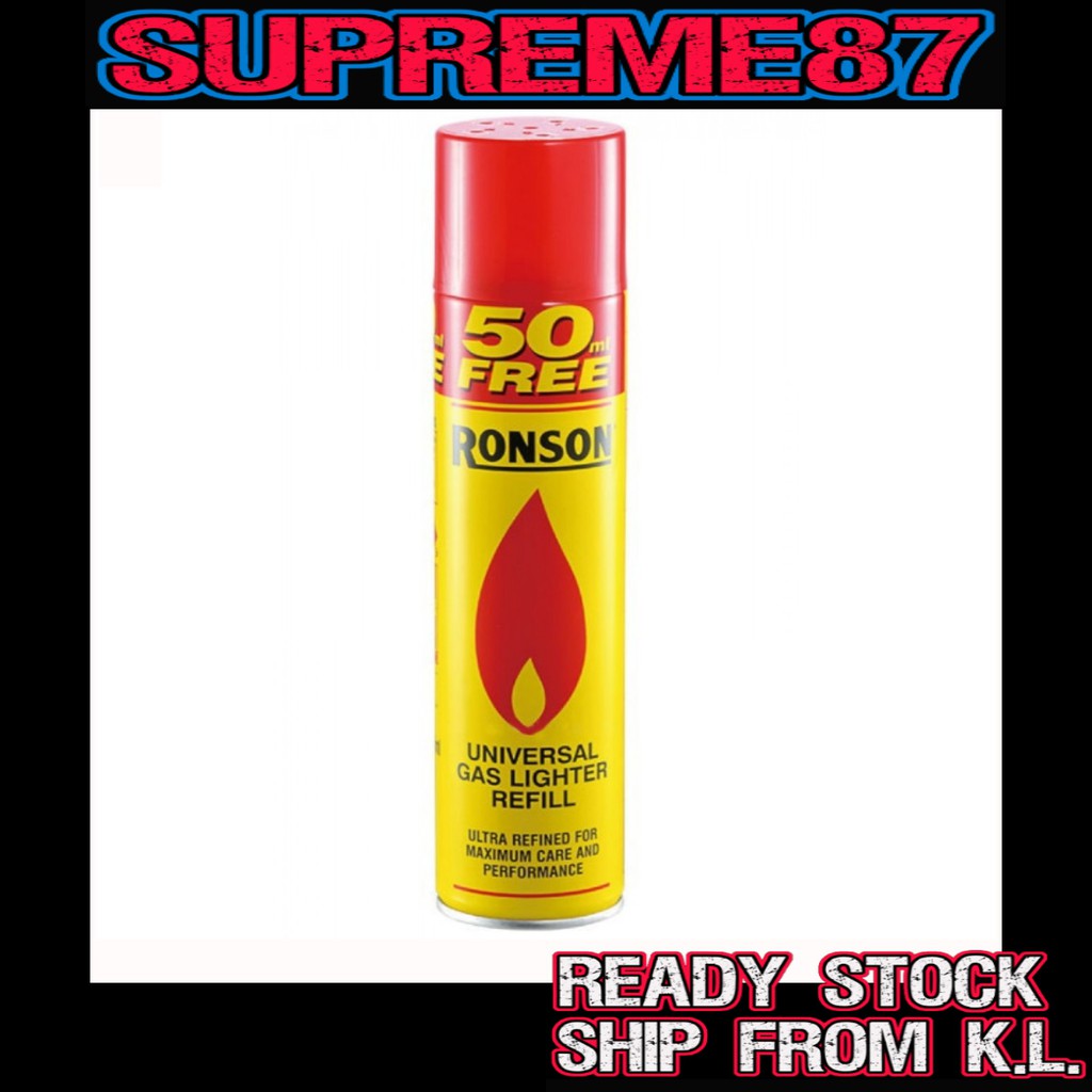 Ronson Universal Butane Gas Lighter Refill 300ml (Ship Within West