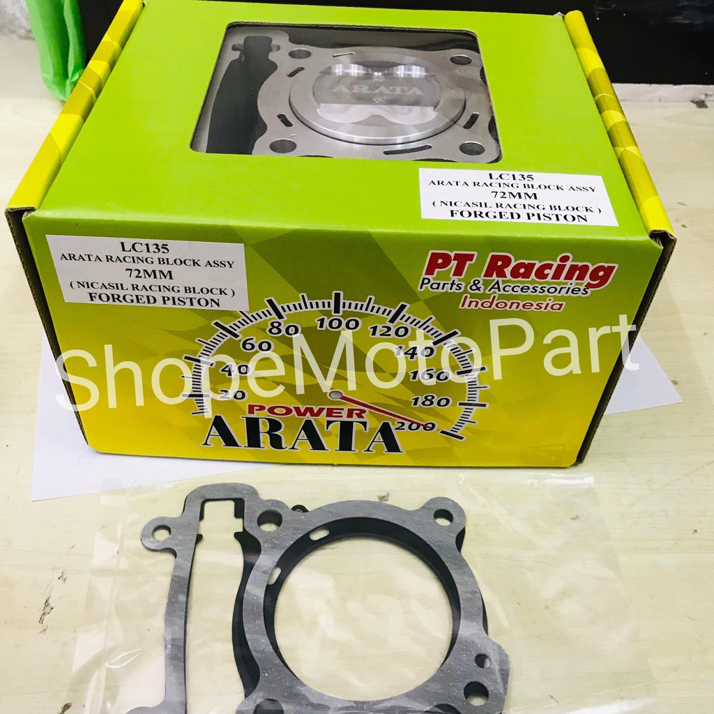 ARATA BLOK BLOCK RACING YAMAHA LC135 135LC LC 72MM 72 FORGED FORGING ...